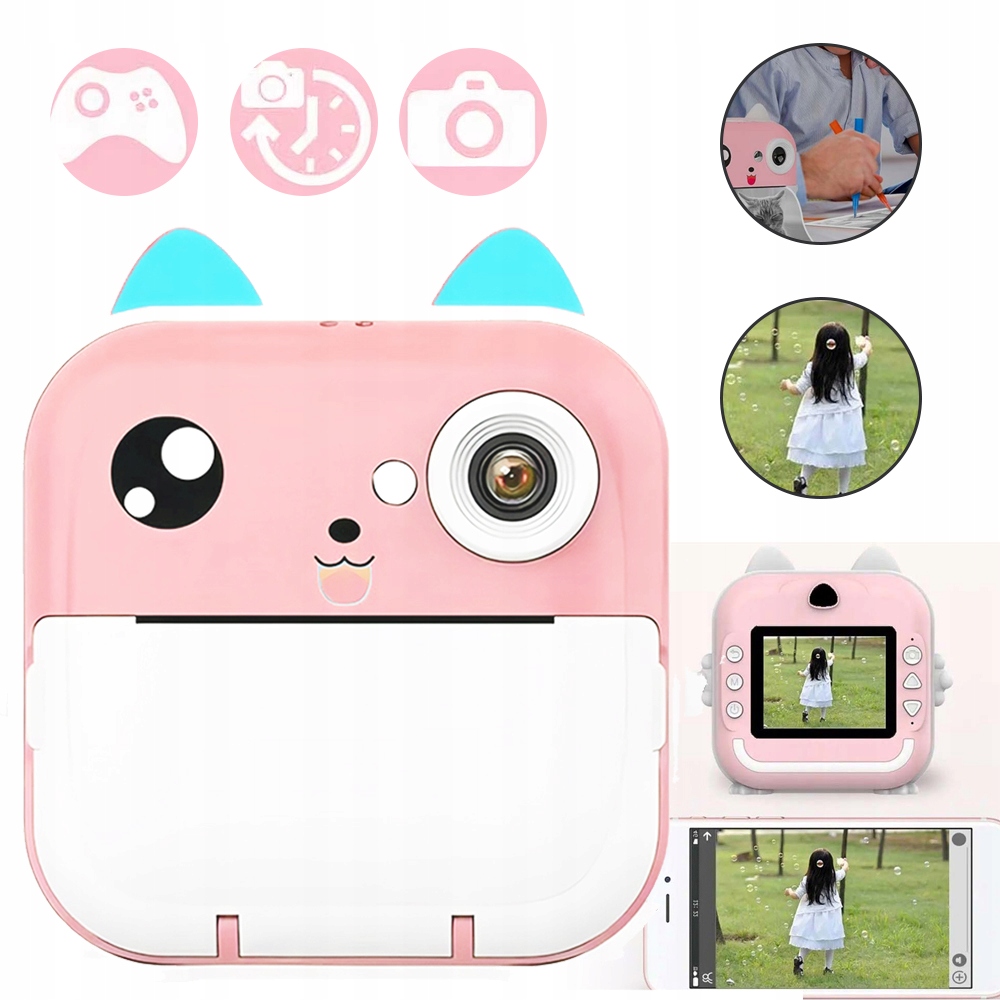 Instantní Fotoaparát Pro Děti, 1080P, Digitální Fotoaparát, Hračka Pro Děti