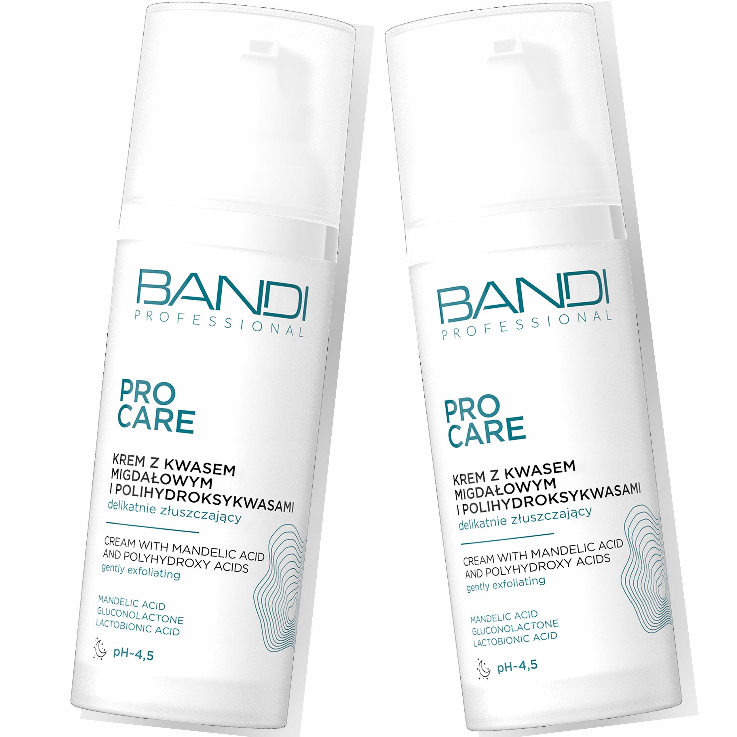 2x Krem z Kwasem Migdałowym Bandi Zestaw na noc do cery dojrzałej