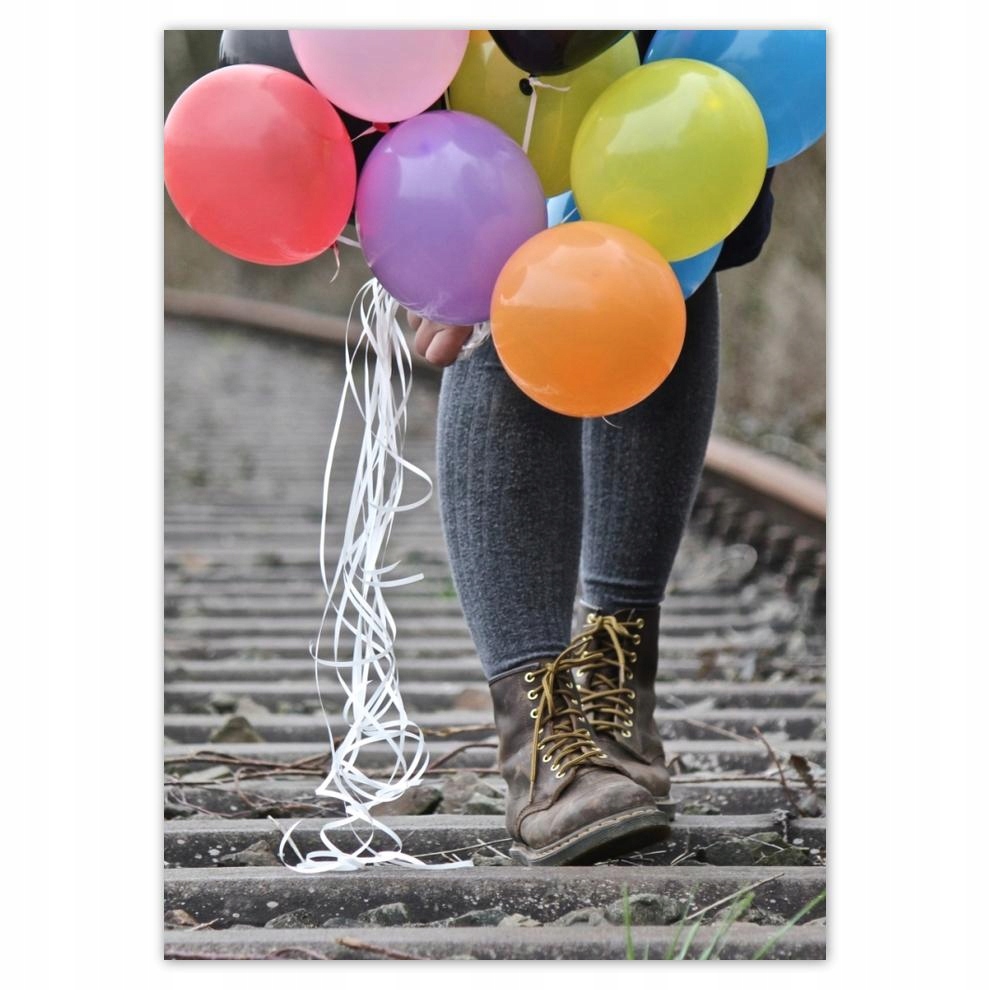 

Naklejki 50x70 Spacer z balonami