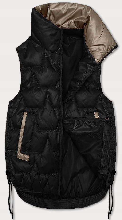 Krátká Vesta B8358 Černá S (36)