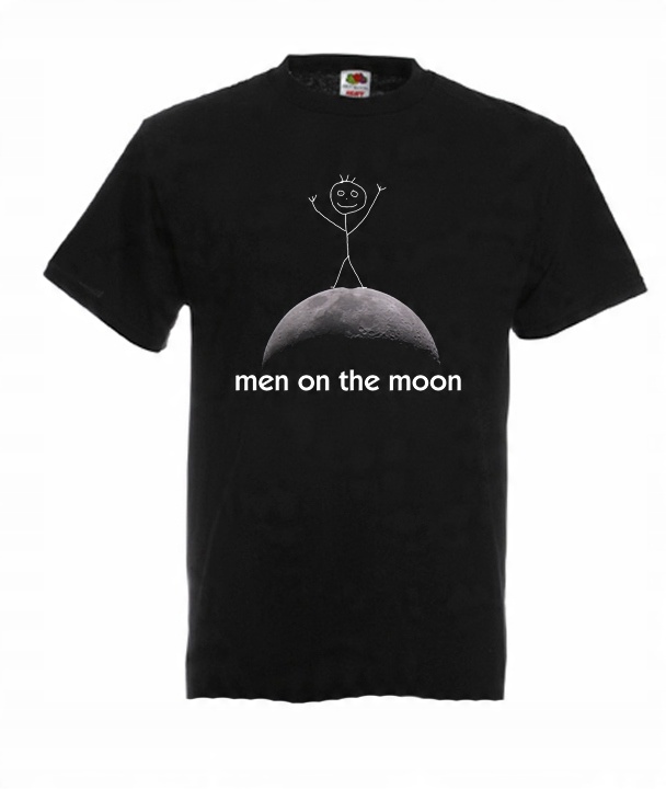 

XXXL Koszulka Męska Kosmos Men On The Moon Wzory