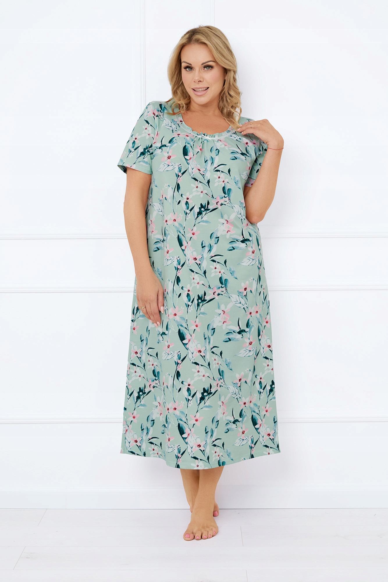 noční košile s krátkým rukávem, velikost L Alwea Italian Fashion