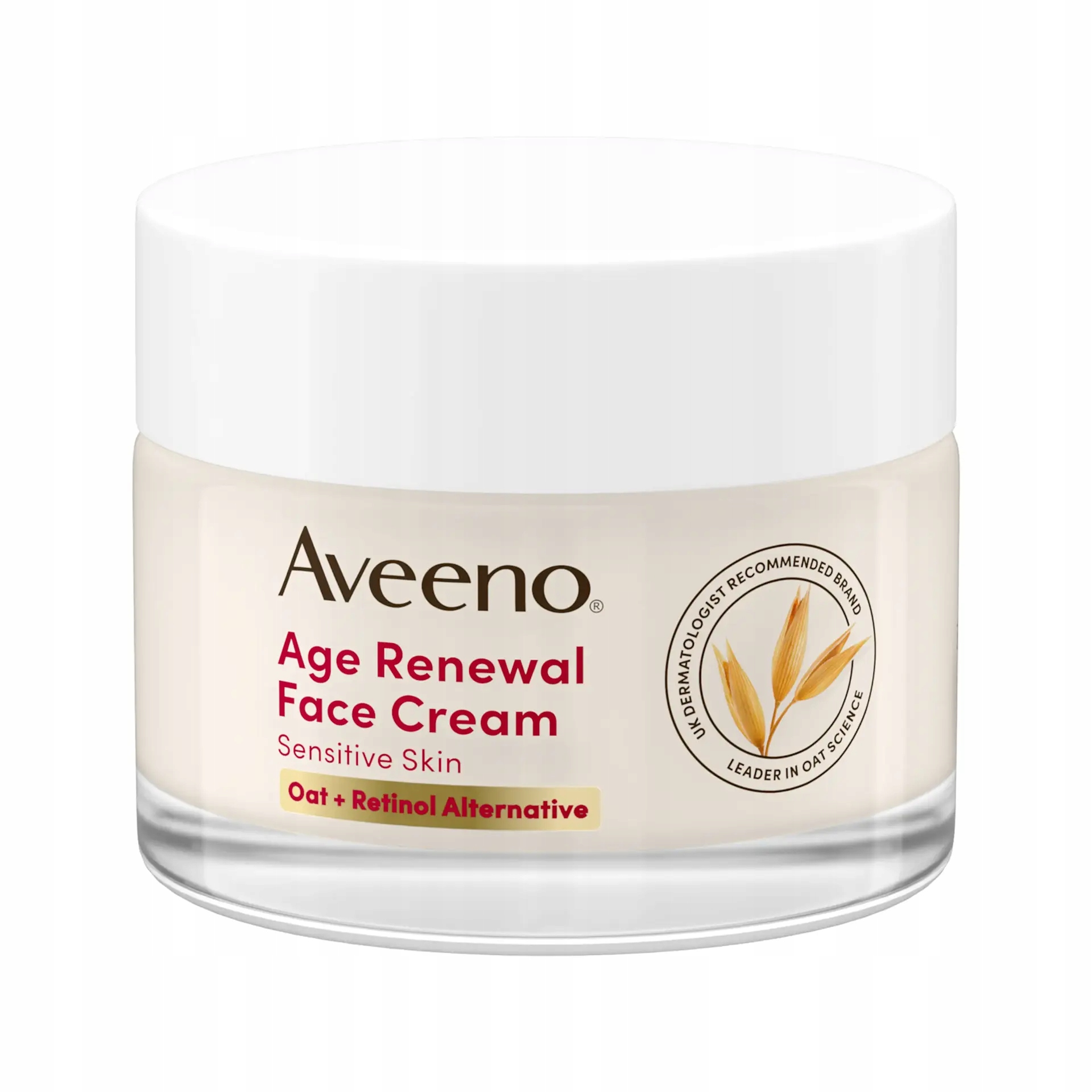 Aveeno Age Renewal krem do twarzy skóry dojrzałej suchej, owies niacinamide