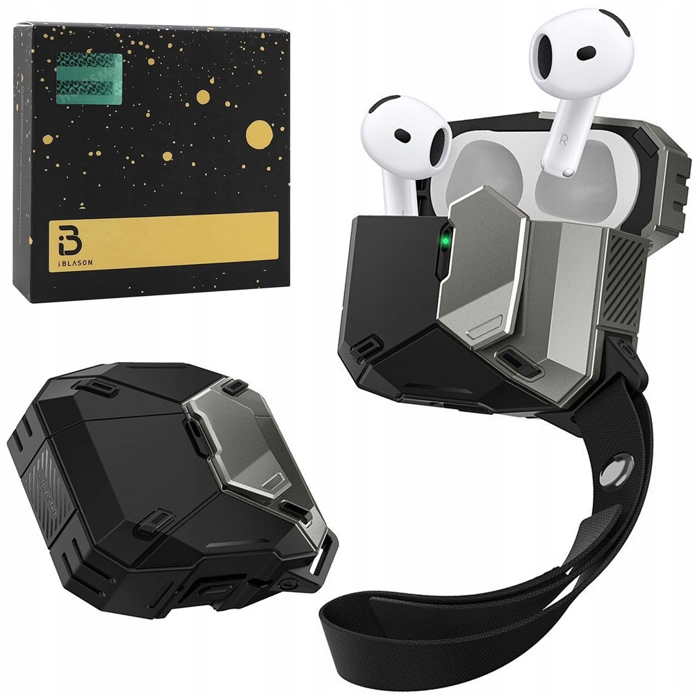 i-Blason Pancéřové Uzamykatelné Pouzdro pro sluchátka Apple AirPods 4