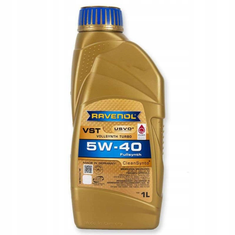 Ravenol Vst 5W40 CleanSynto Usvo 1L syntetyczny olej silnikowy