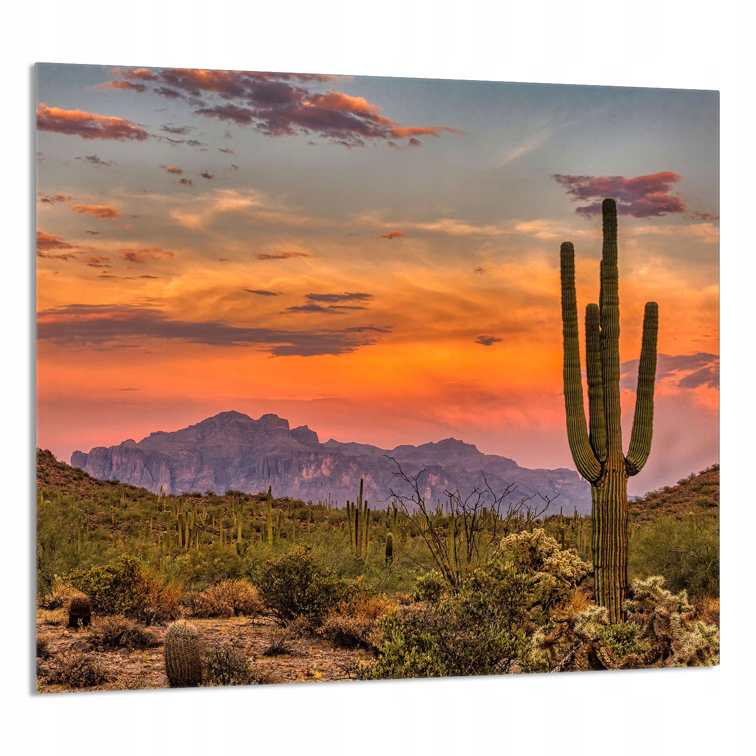 Skleněný Panel Do Kuchyně 65x60 Hory Tvrzené Sklo