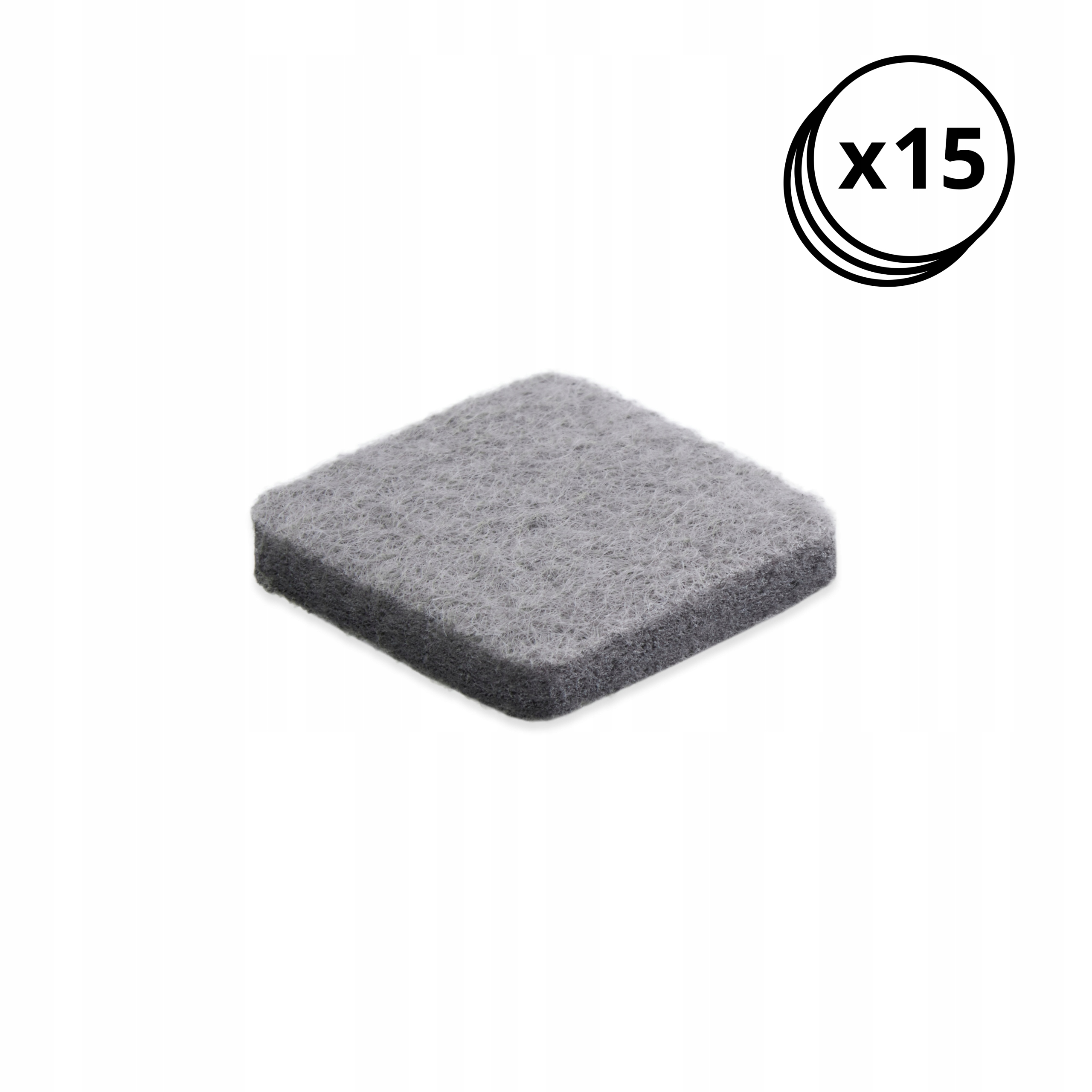 15 SZT FILC PODKŁADKI POD KRZESŁA NOGI MEBLE 25x25