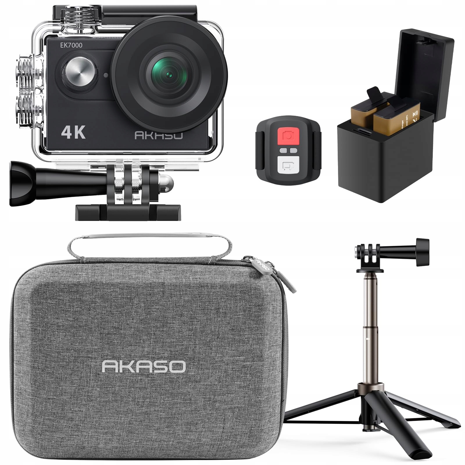 AKASO Kamera Sportowa 4K 30FPS 20MP WiFi Podwodna EIS Stabilizacja