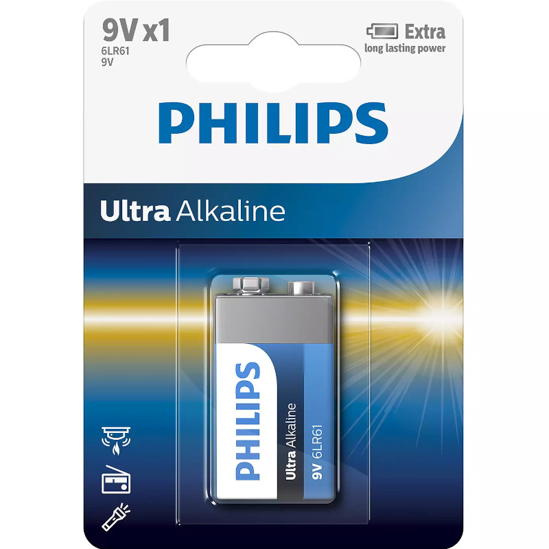 

Bateria 6LR61 9V Ultra Alkaline Philips