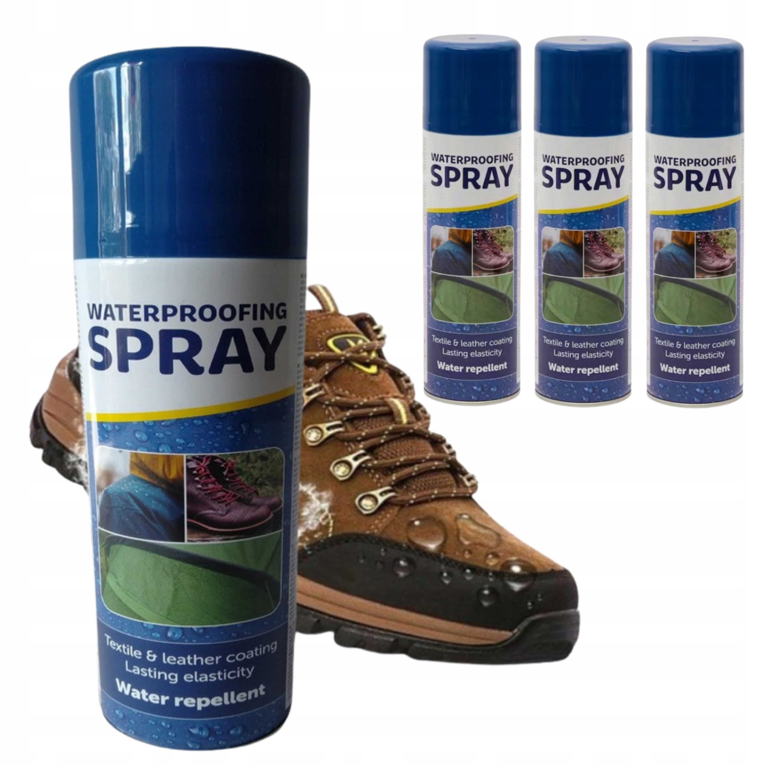 3x Mocny Impregnat Wodoodporny Spray Do Butów Odzieży 300ml