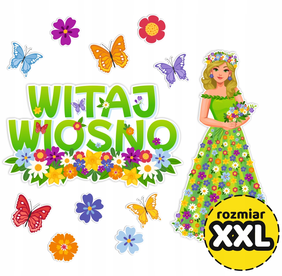 Dekoracja wiosenna Pani Wiosna (rozmiar XXL) EAN (GTIN) 5903919542089