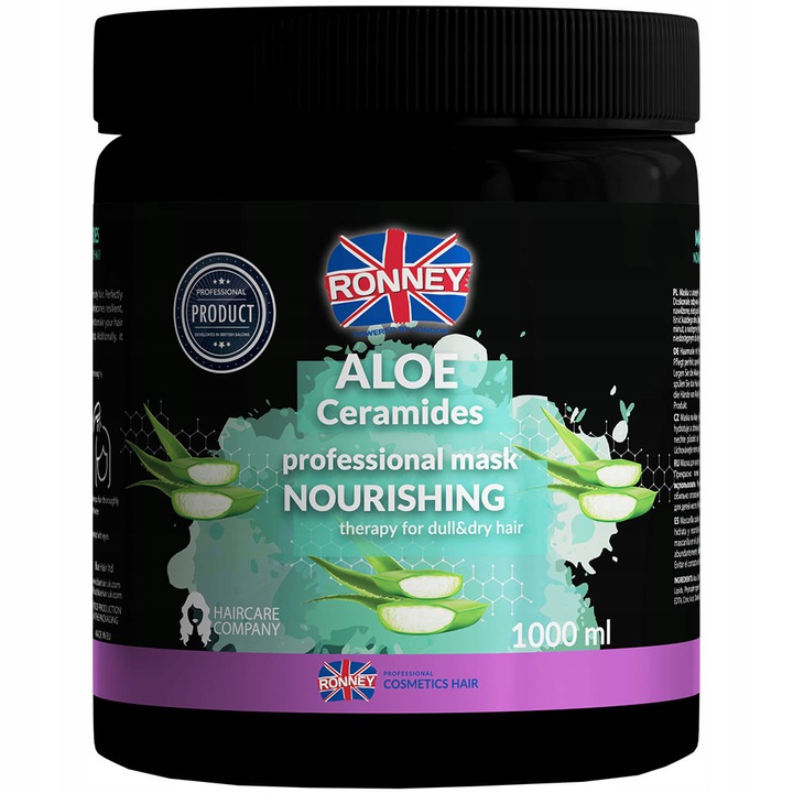 RONNEY ALOE MASKA DO WŁOSÓW 1000ml CERAMIDY