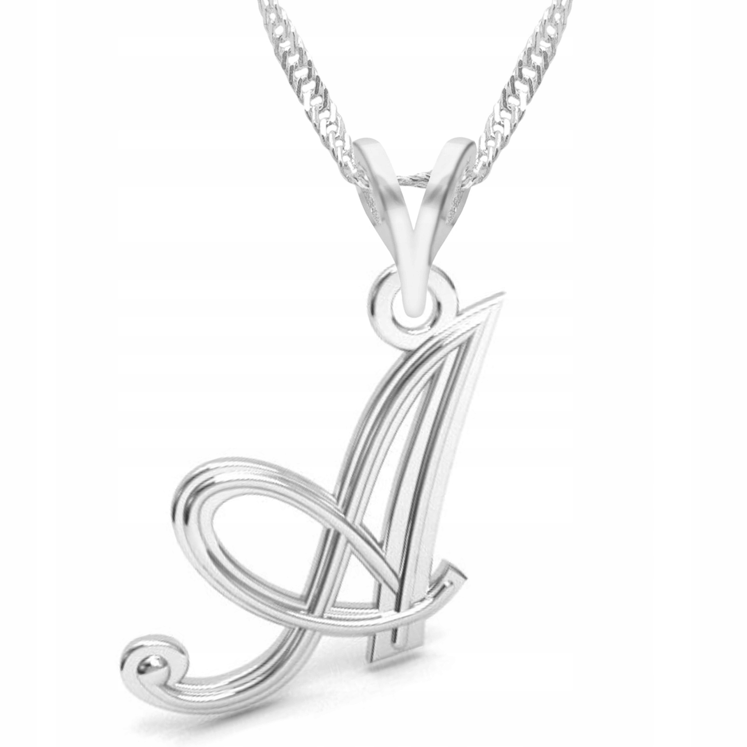 Stříbrný náhrdelník s písmenkem A abecedou Jméno Písmeno Iniciál Stříbro 925