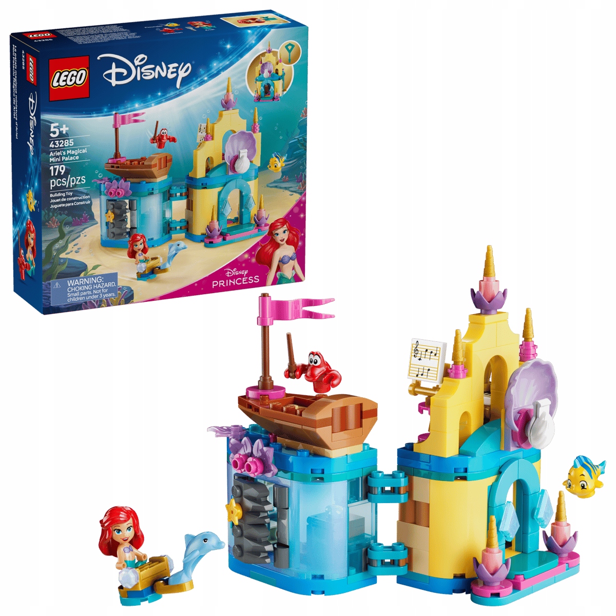 stavebnice Lego Disney 43285 Kouzelný minipalác Arielky