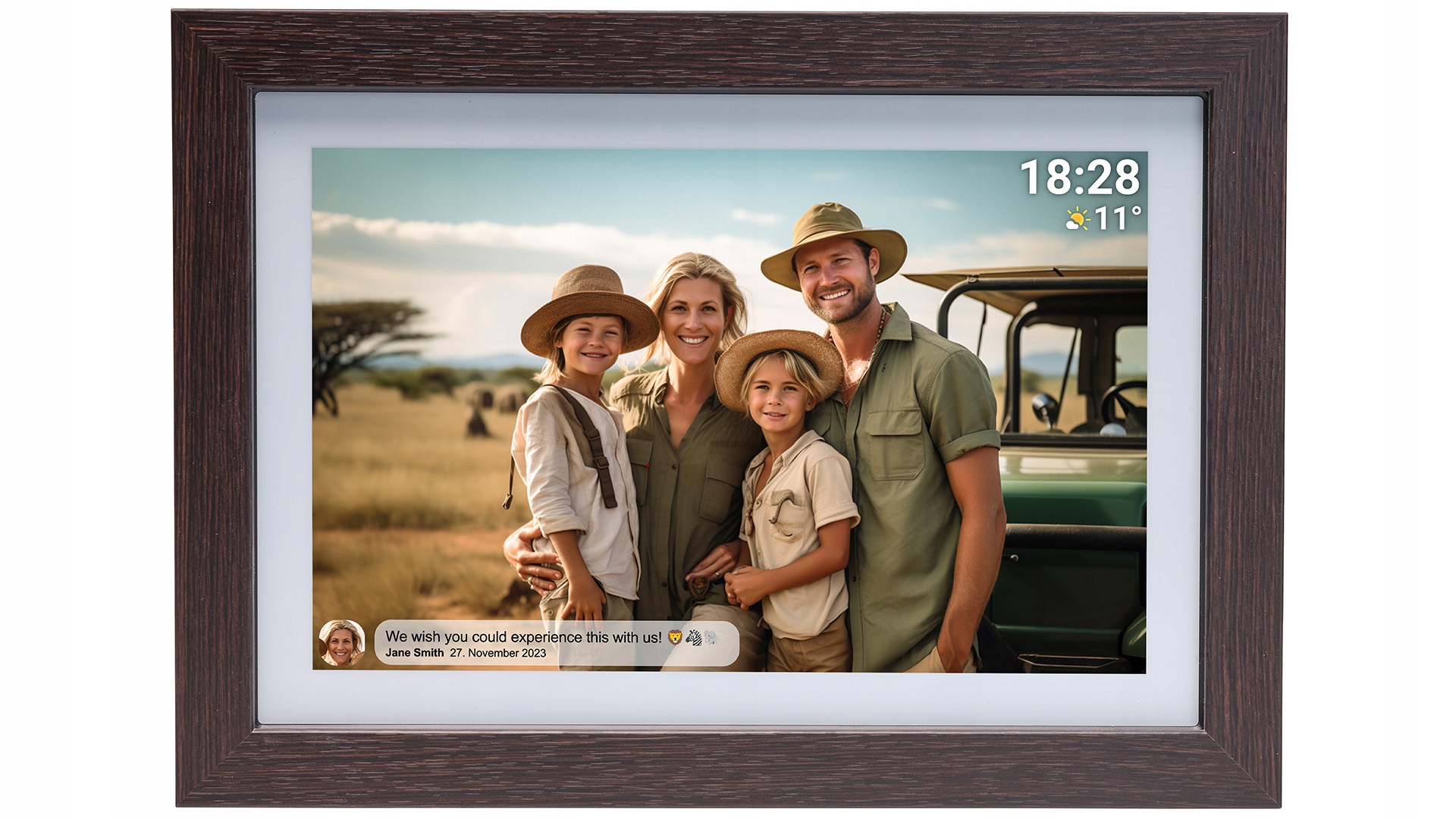 FOTORAMKA DENVER CYFROWA RAMKA DOTYKOWA ZDJĘCIA FILMY DREWNO 10,1" FRAMEO Kod producenta PFF-1042DW