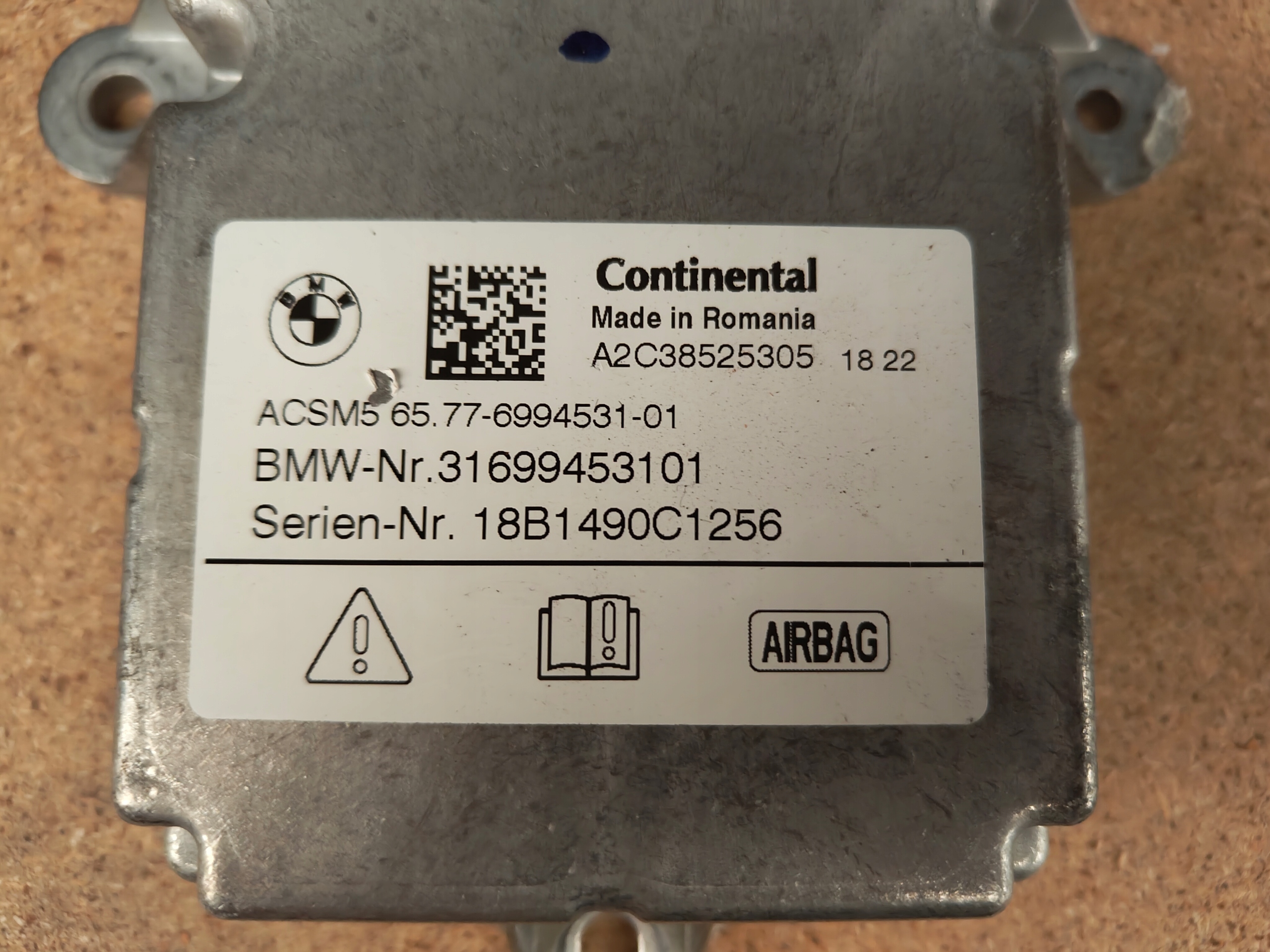 BMW modul Bedienteil AIRBAG 6994531