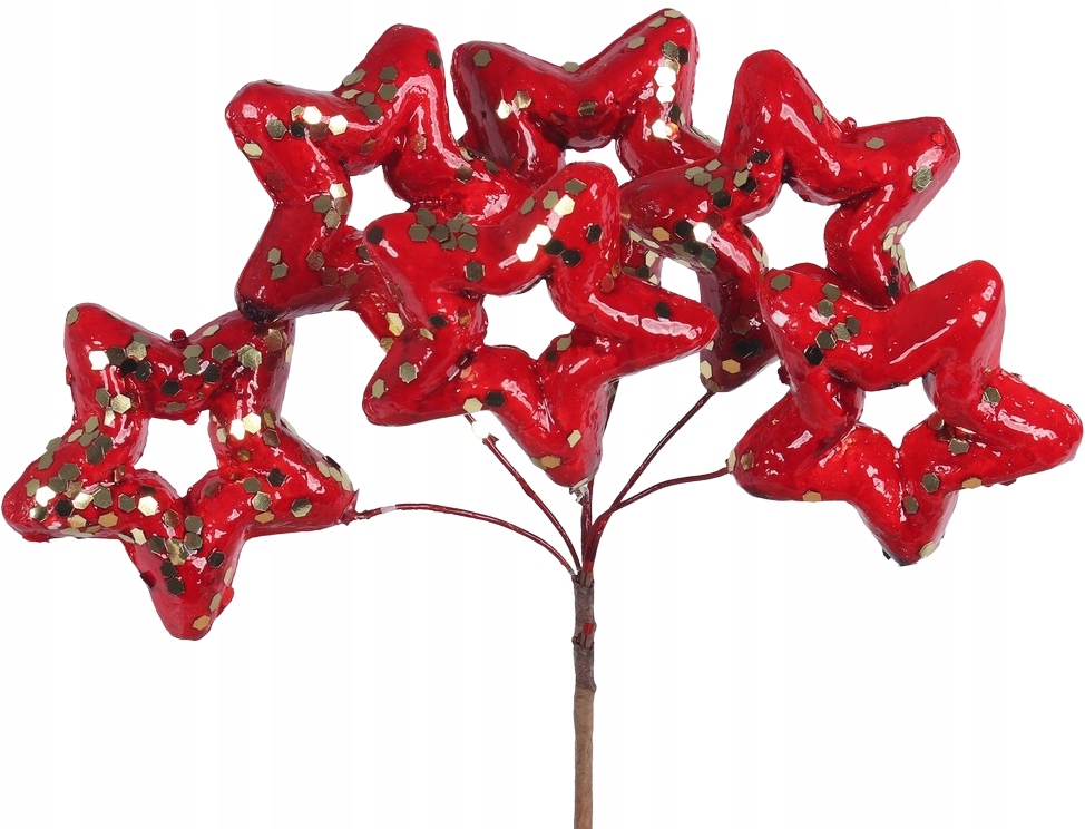 

6x Gwiazdki Na Piku Dekoracja Święta Wianek Stroik