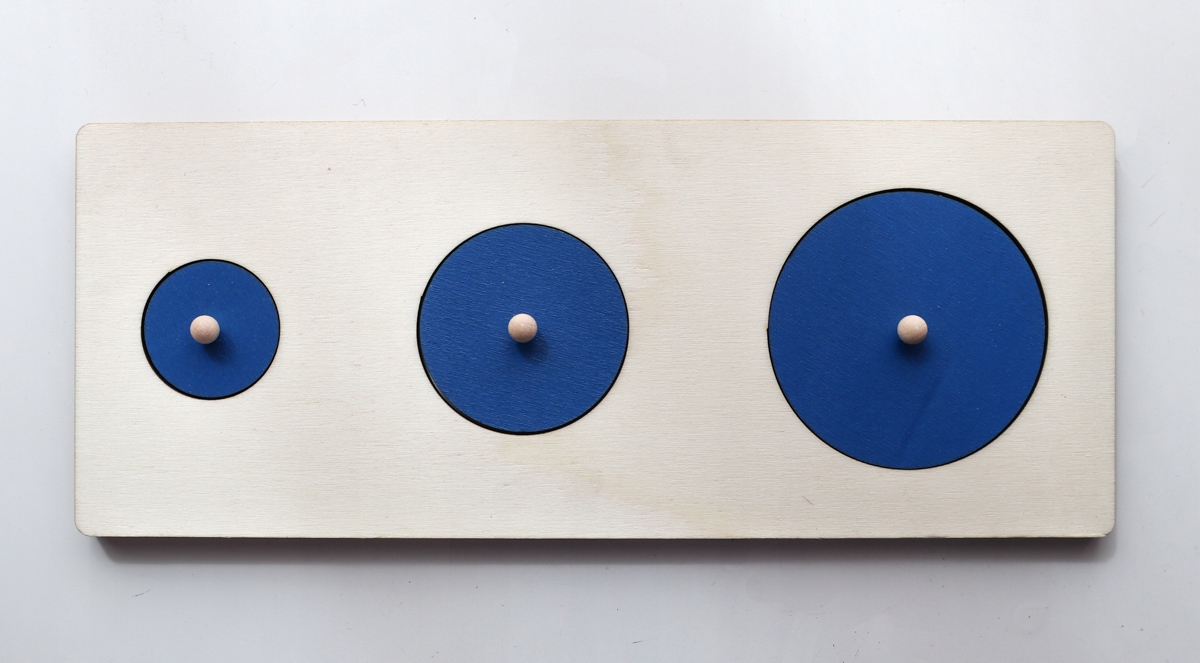 

Puzzle drewniane koło kółko układanka Montessori