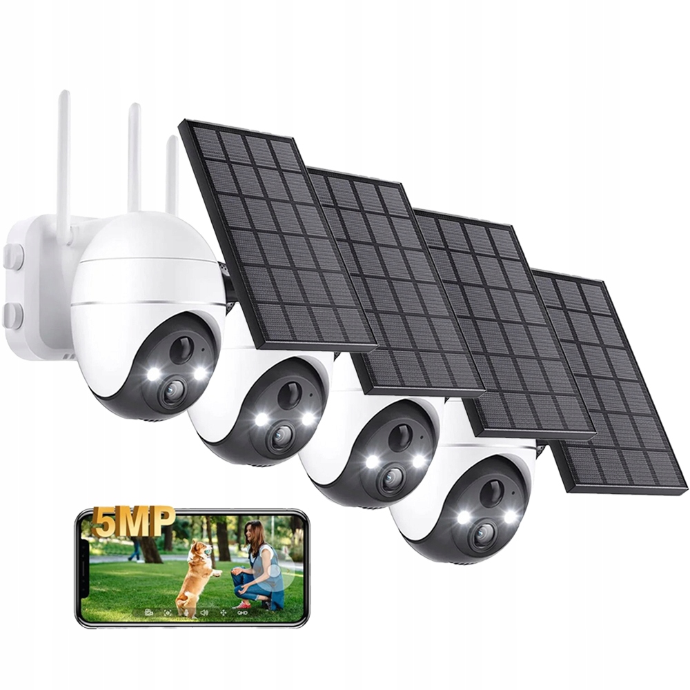 Solární kamera Venkovní Ip WiFi Otočná Barevný režim nočního vidění Alexou