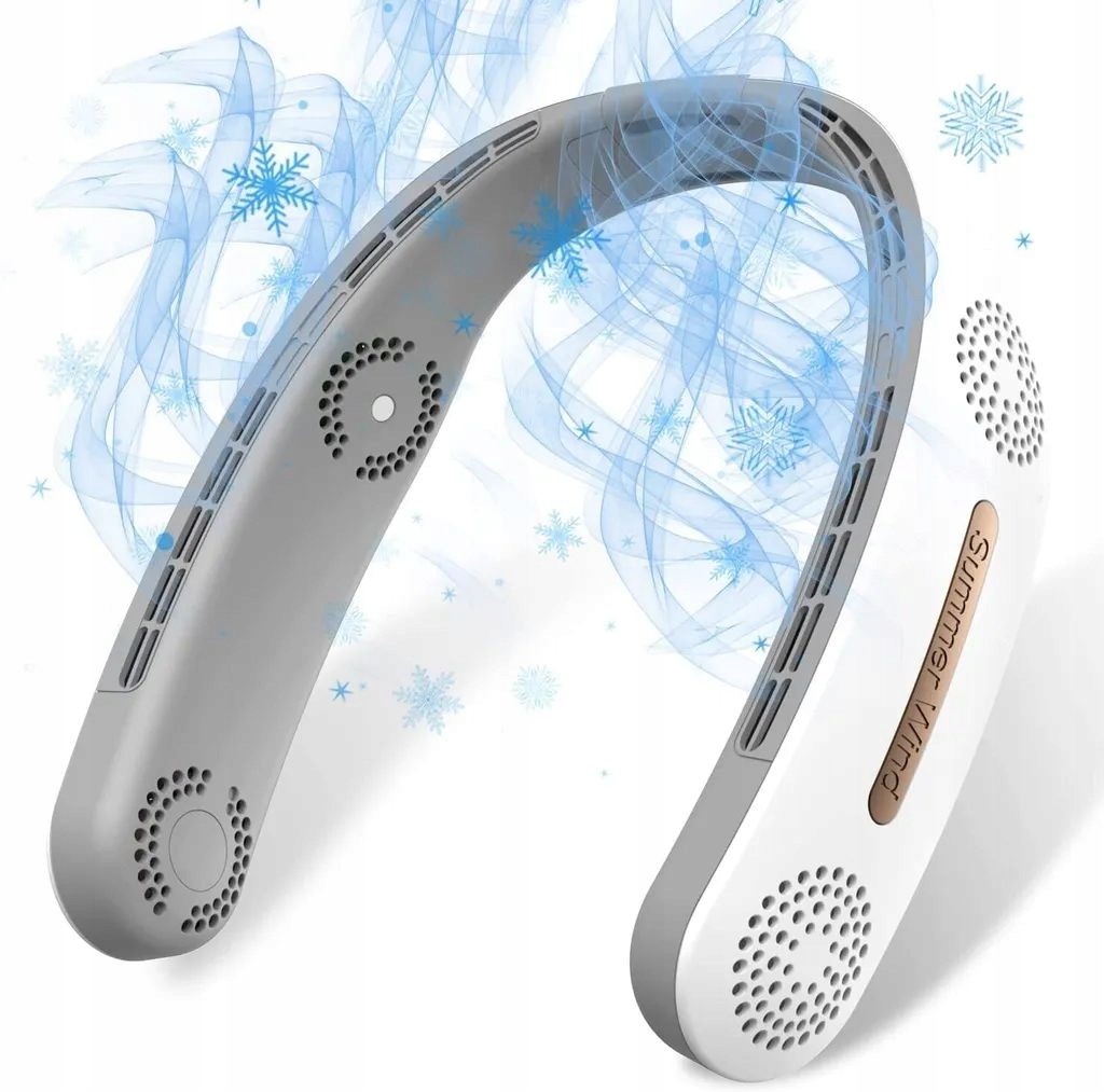 PRZENOŚNY WISZĄCY WENTYLATOR NA SZYJĘ CZTEROrdzeniowy WIATR MOCNY