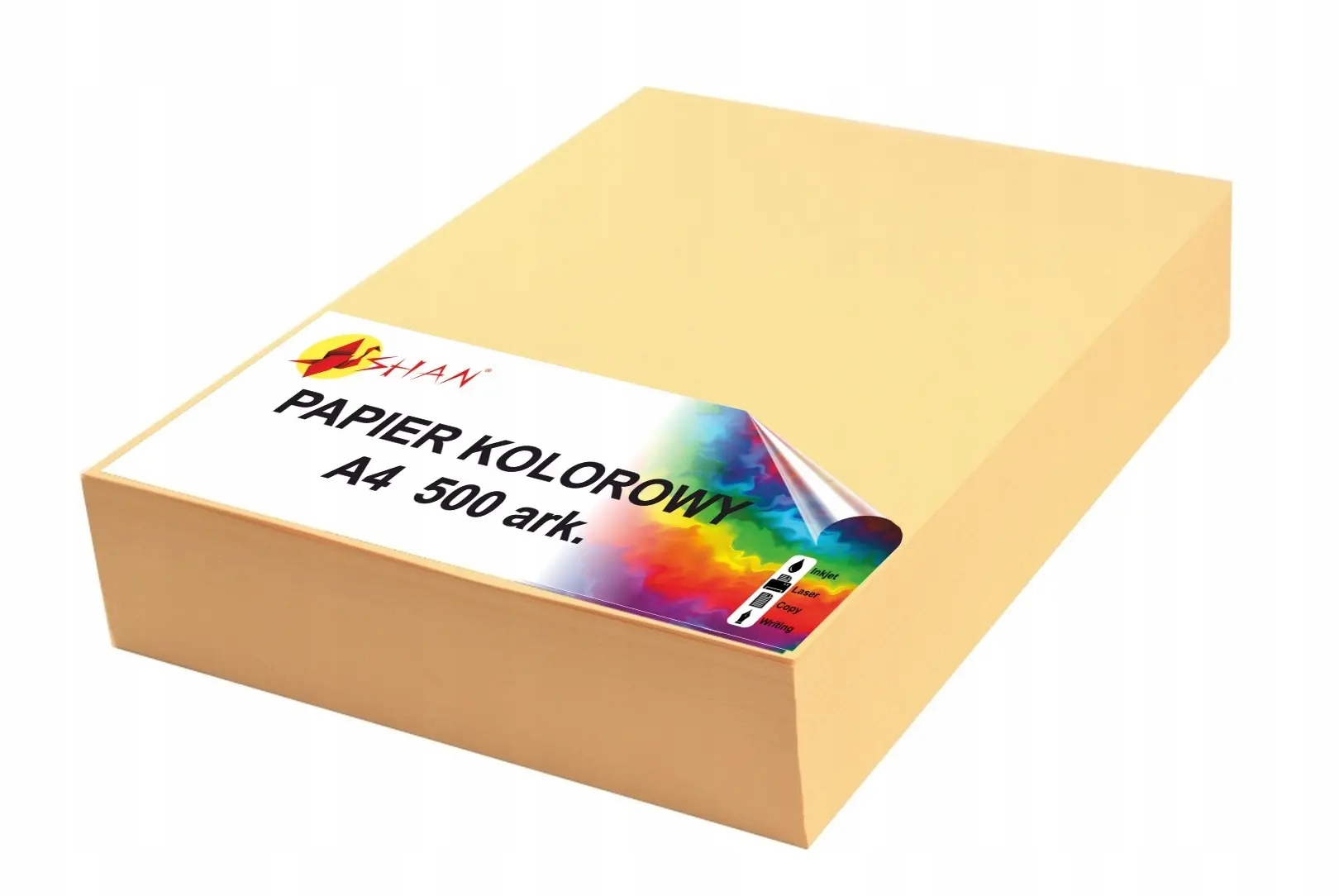 Papier kolorowy A4 80g chamois 500 arkuszy