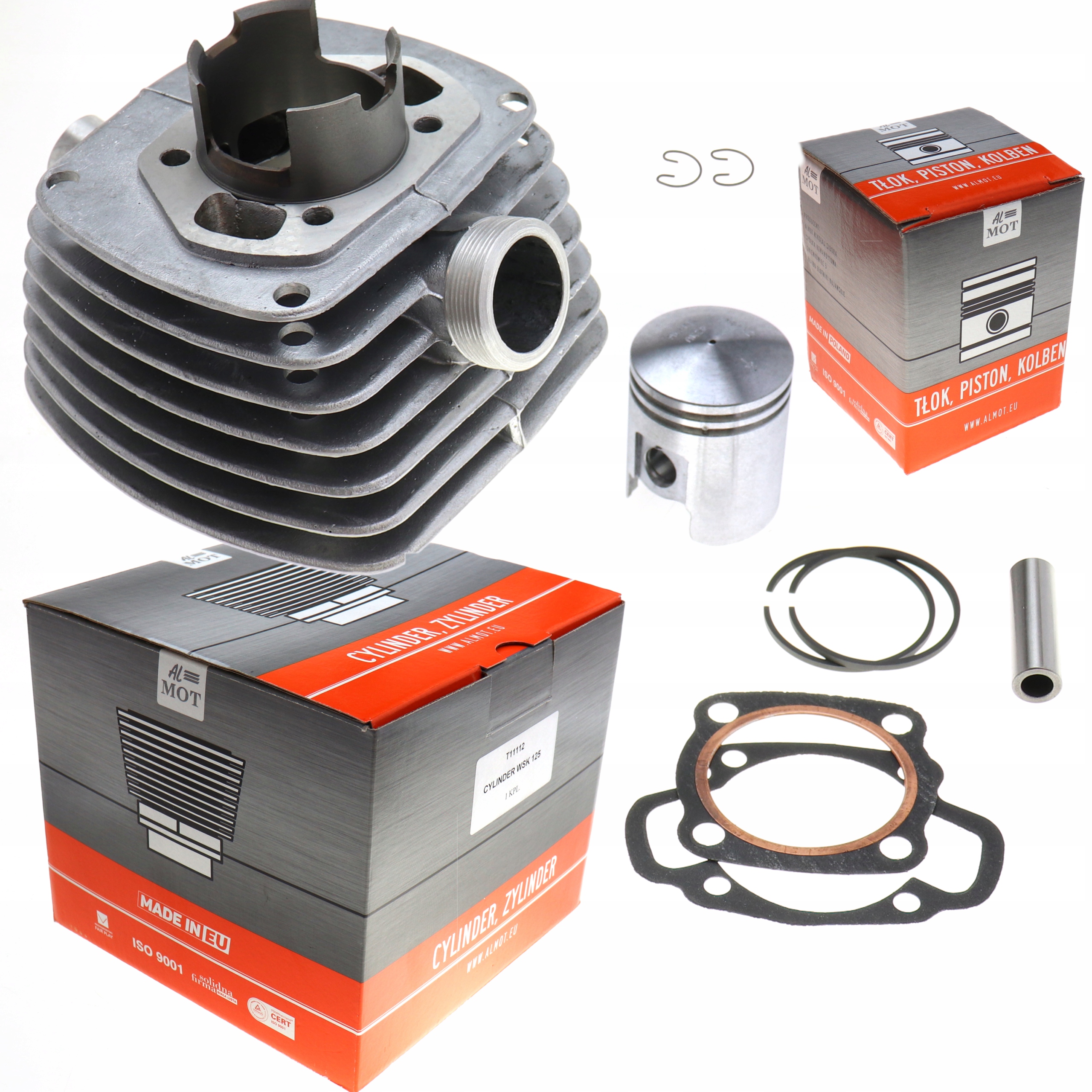 

Cylinder tłok uszczelki komplet AK20 Wsk 125 Almot