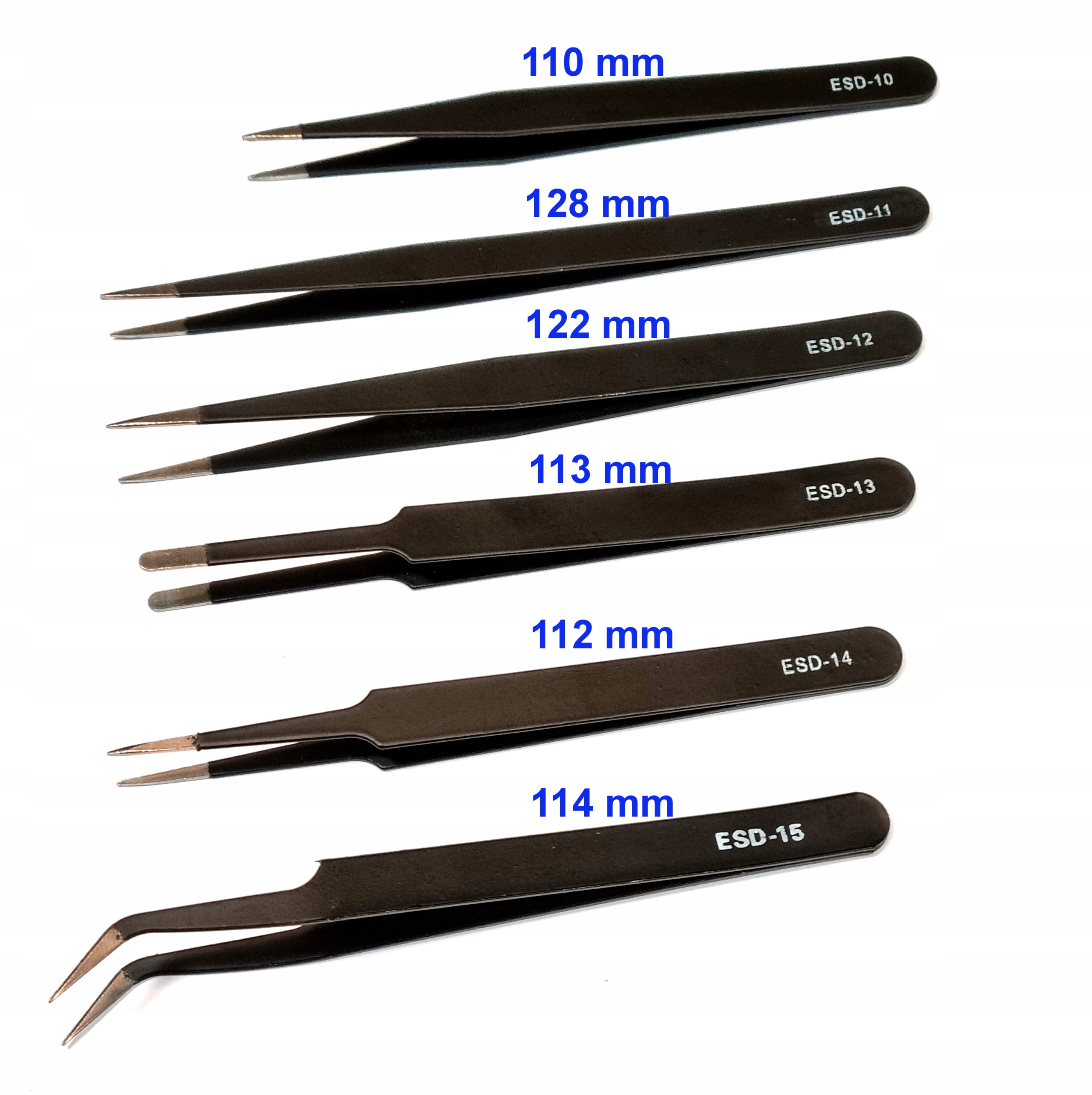 Pęsety Pensety Pęseta Pincety ESD antystatyczne 6 Kod producenta KC1099