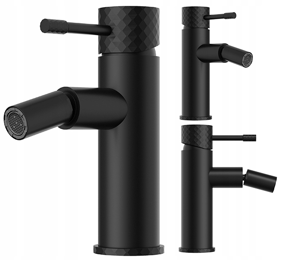 Stojací bidetová batéria jednopákový bidetový kohútik, čierna, Glami