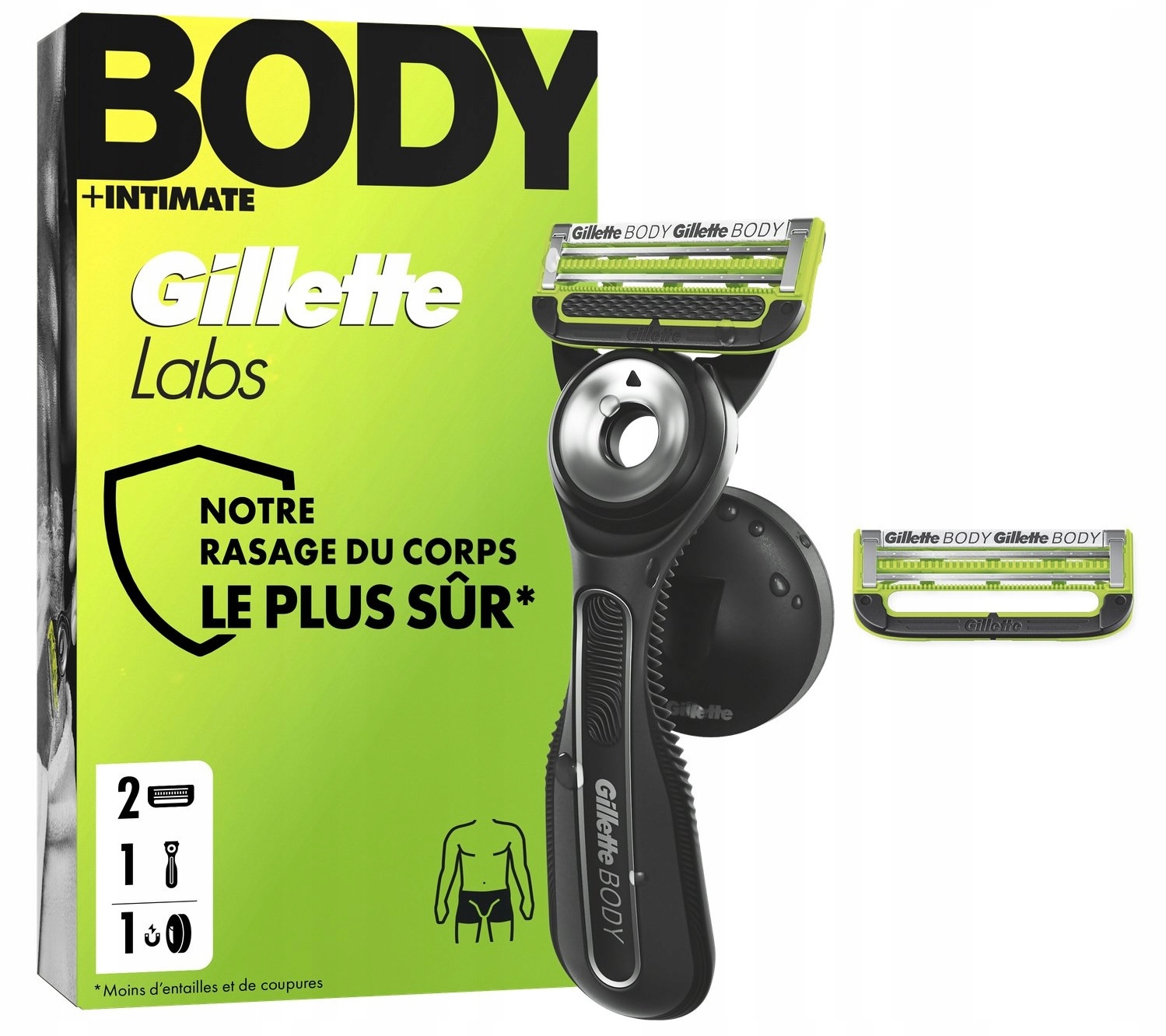 Holicí strojek Gillette Labs Body 3 náplně