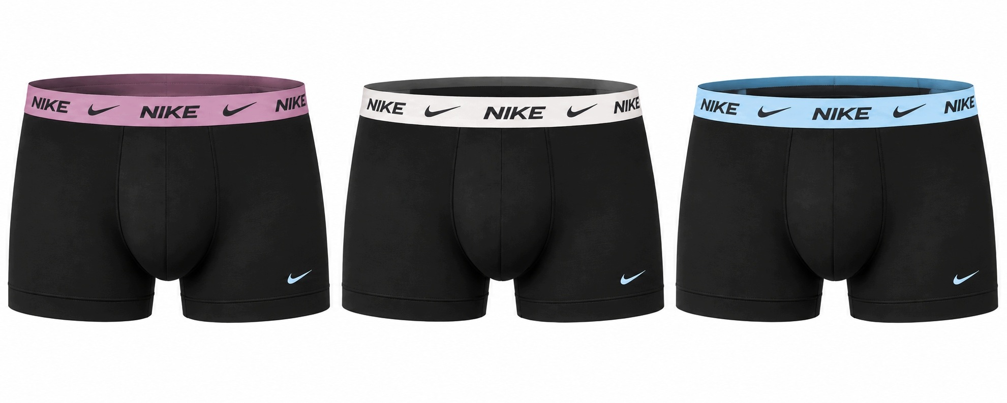 Nike Pánské Boxerky Trunk Essential Cotton 3PK Černé r.XL