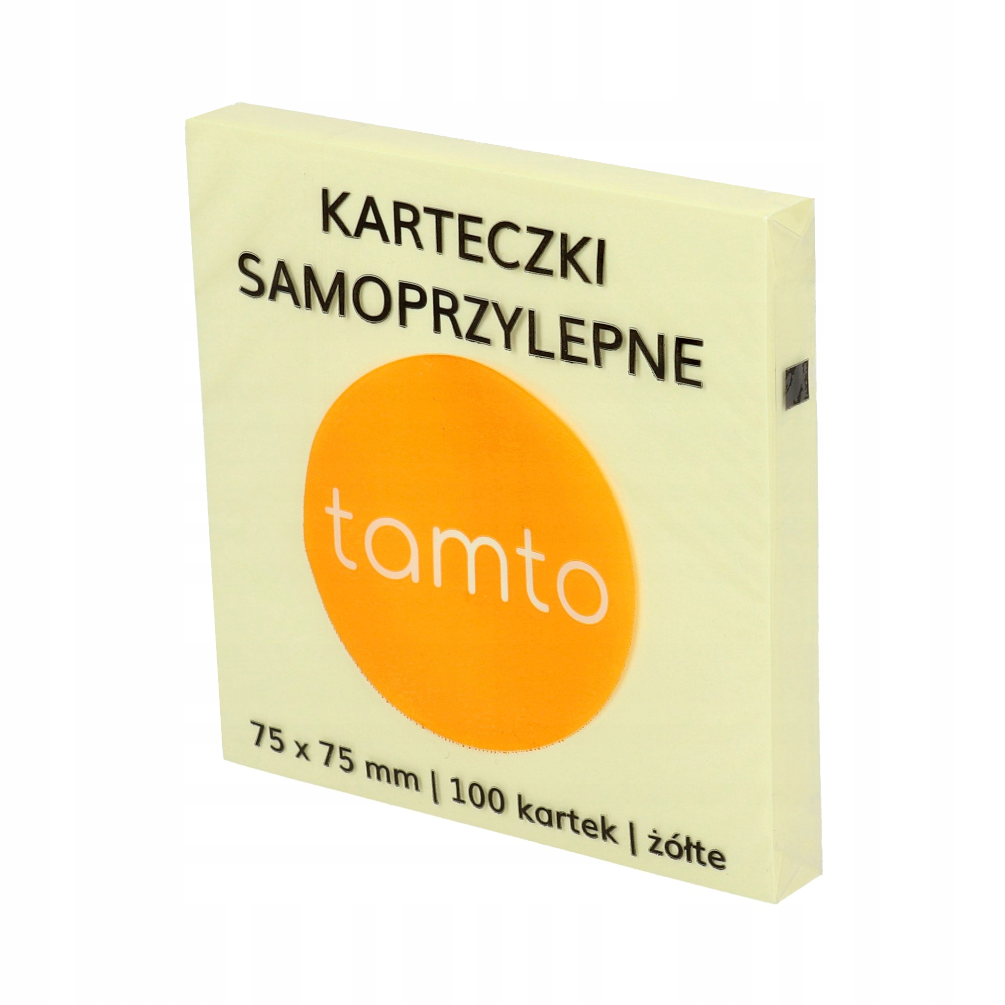 

Karteczki samoprzylepne 75x75/100 żółty Hinol