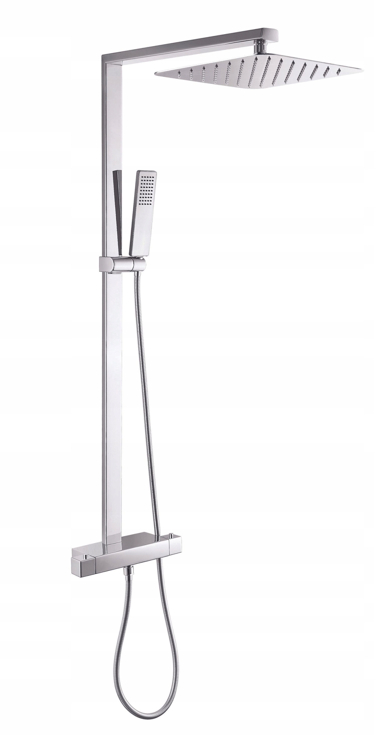 Zestaw prysznicowy z termostatem NT6705C deszczownica 20x20 cm
