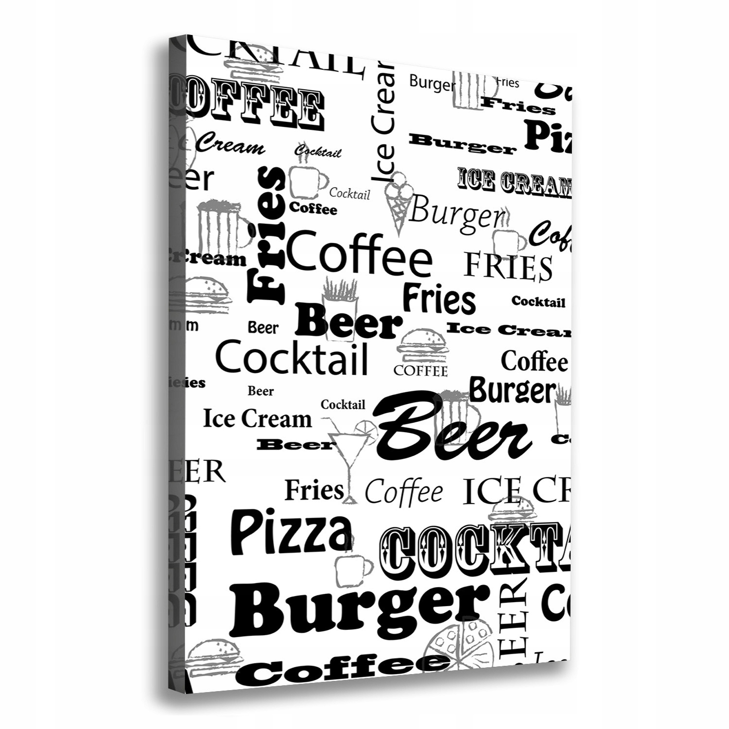 

Foto obraz na płótnie Menu w restauracji 70x100 cm