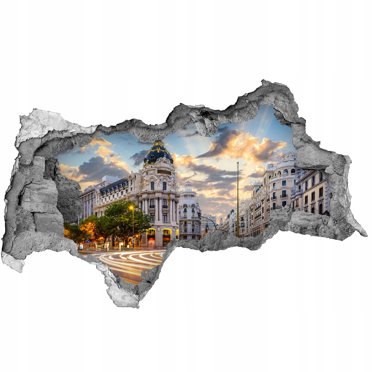 

Fototapeta dziura na ścianę Madryt Hiszpania 95x73