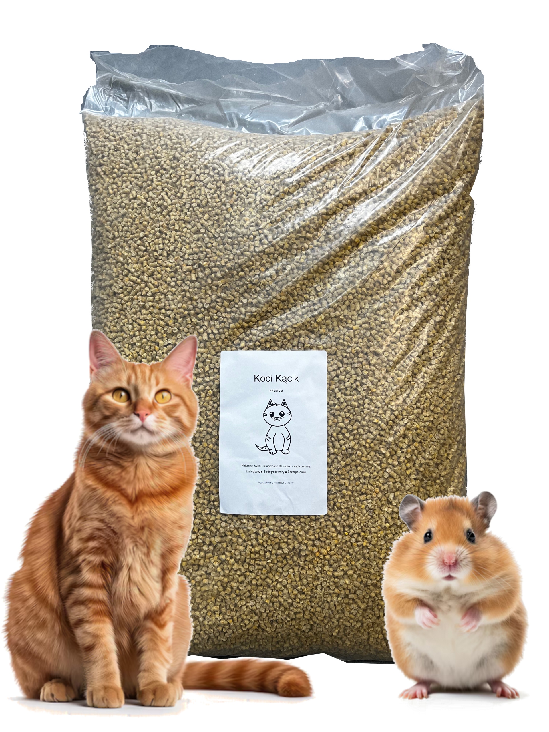 Zestaw Koci Kącik żwirek kukurydziany Premium 25kg