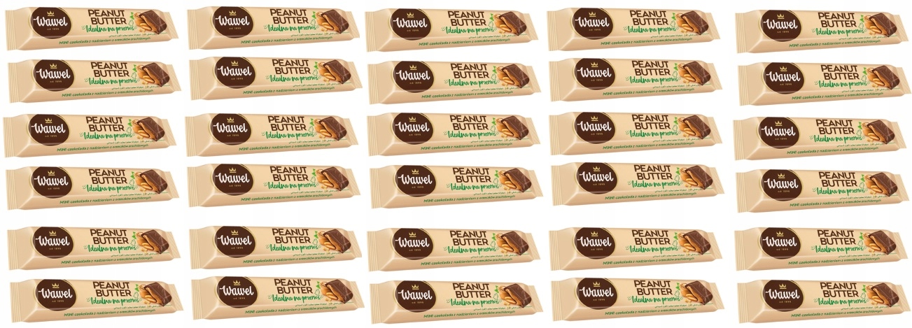 30x 37g Wawel Miniczekolada Peanut Butter Karton