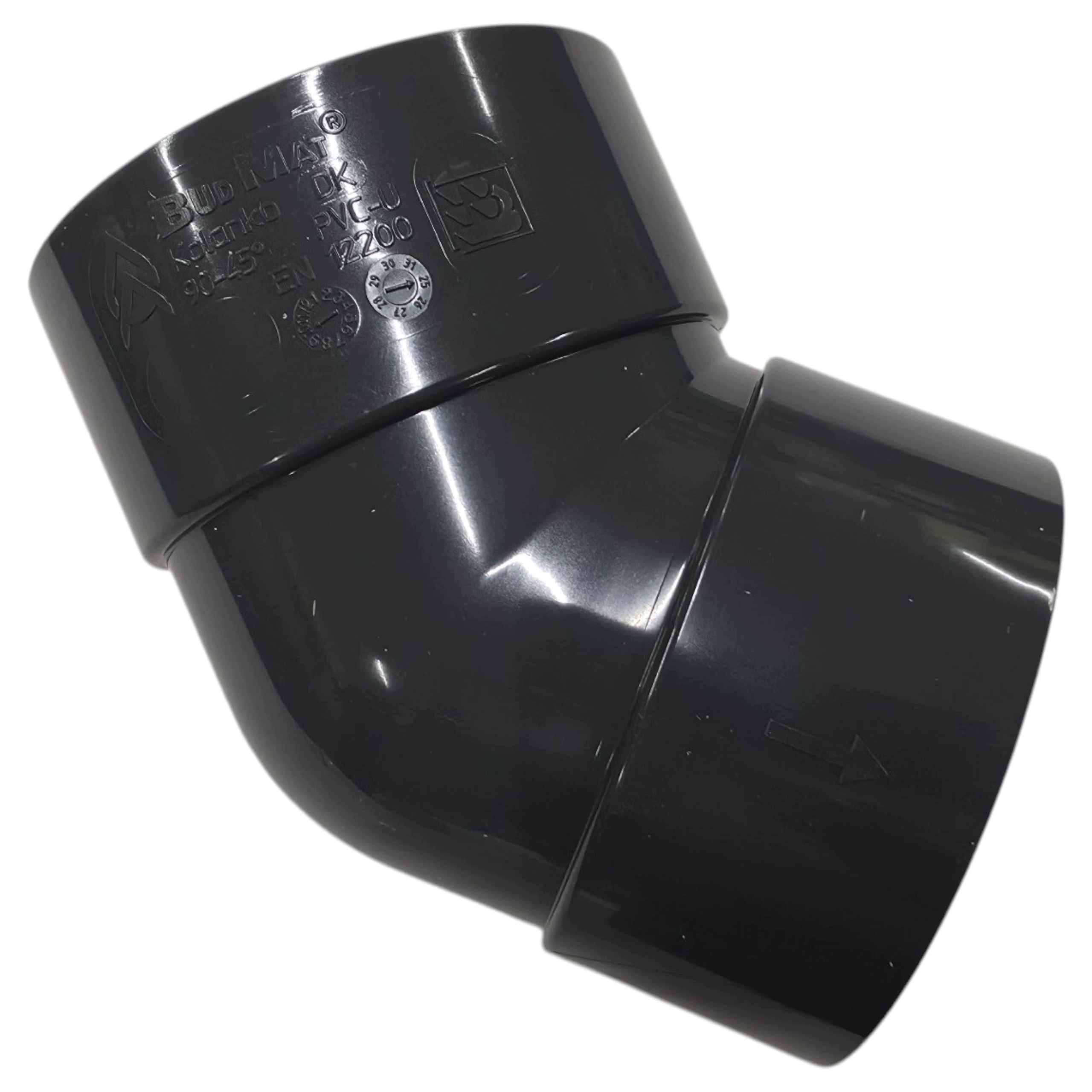 Kolanko Budmat ProAqua, 45° dwukielichowe 90 mm