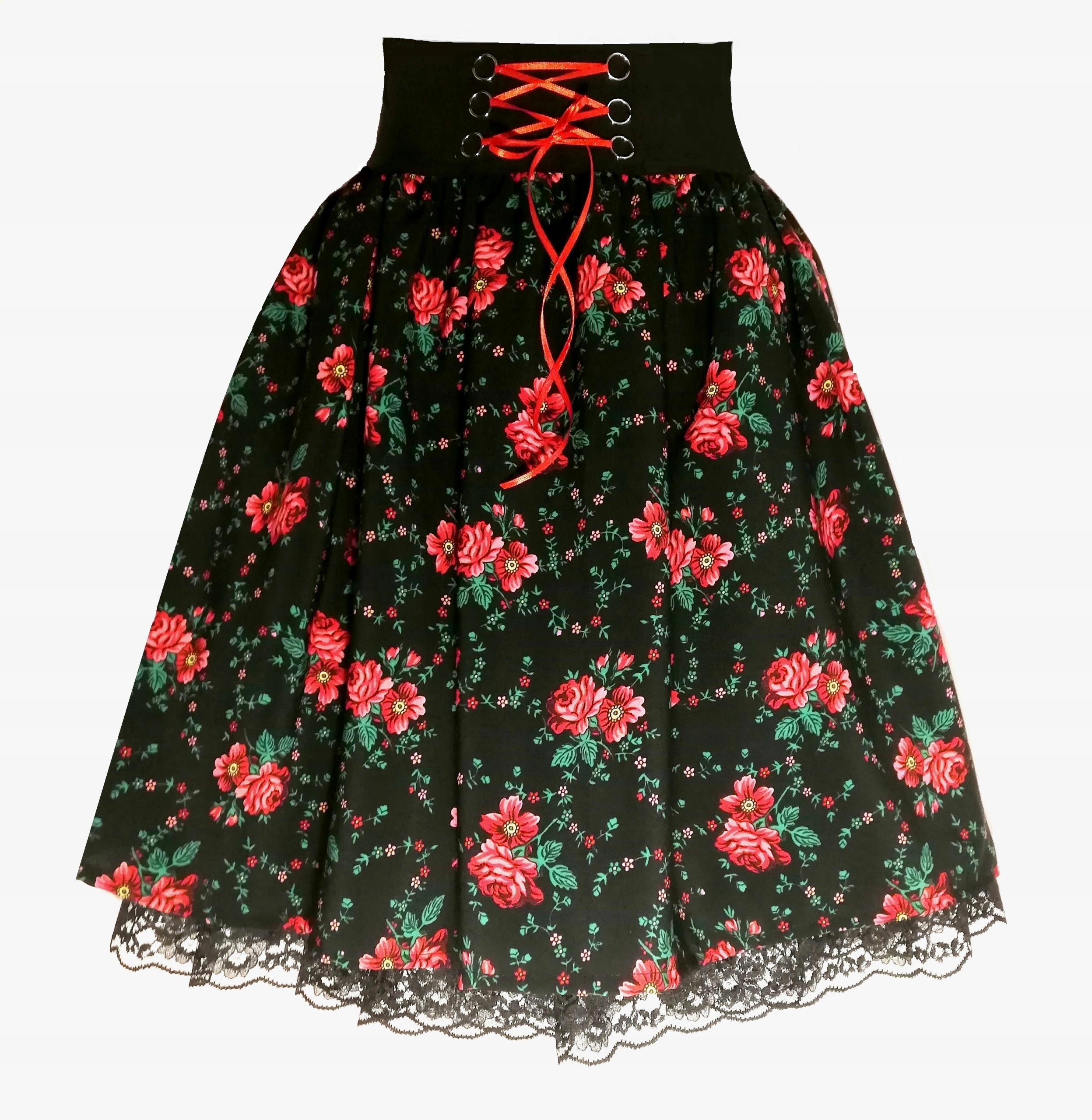 

Spódnica folk cleo góralska S M L XL XXL dł 57 cm