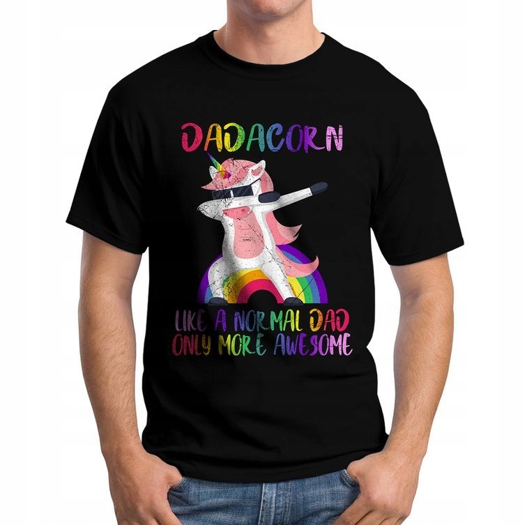 

Koszulka Dzień Ojca Taty Urodziny Jednorożec S