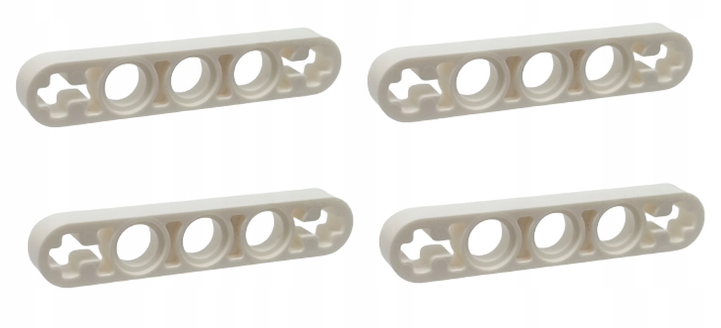 

Lego Liftarm 1x5 płaski 11478 44864 biały - 4 szt