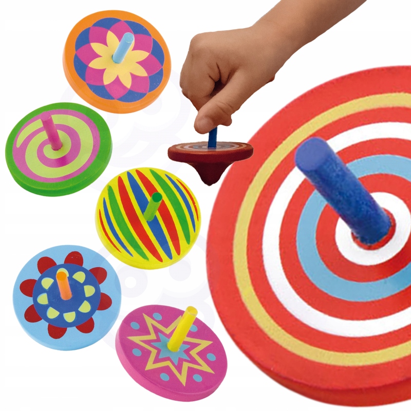 Kolorowy Bączek drewniany 1szt VIGA