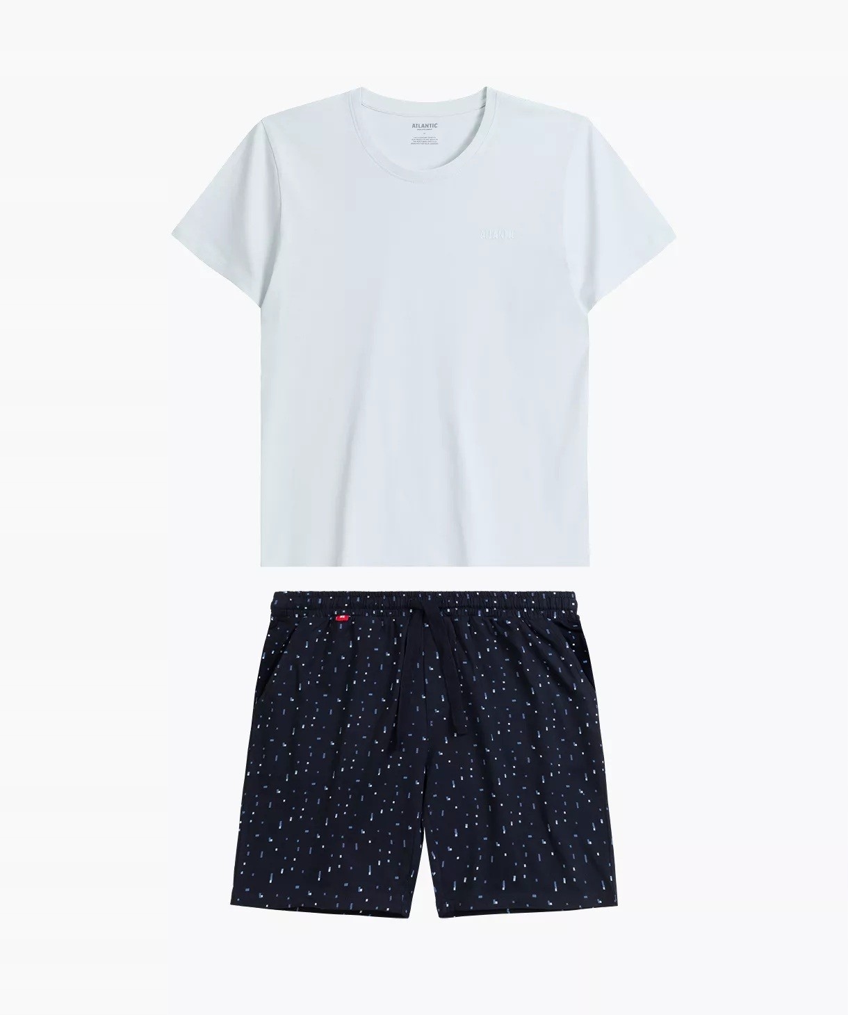 Pánské Pyžamo NMP-385 Kr M světle modrá/granátová