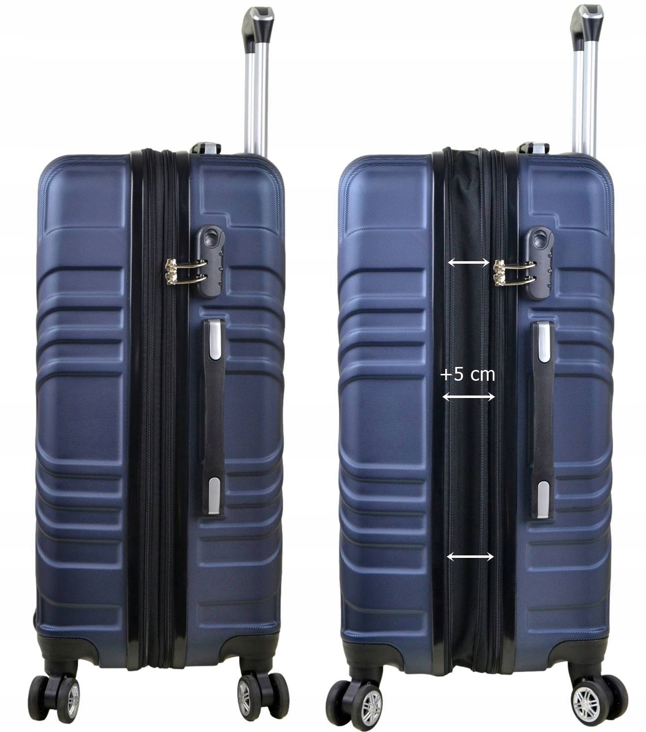 ŚREDNIA WALIZKA SUNBAG - MODEL 8082 Z POSZERZENIEM pojemność 80 LITRÓW Model 8082