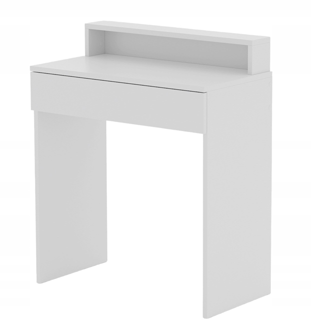 Toaletný Stolík S Zásuvkou, Polička Na Líčenie 75 CM, Biely