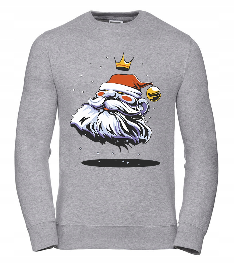 Dámská Mikina s motivem Santa Clause, velikost 3XL, šedá