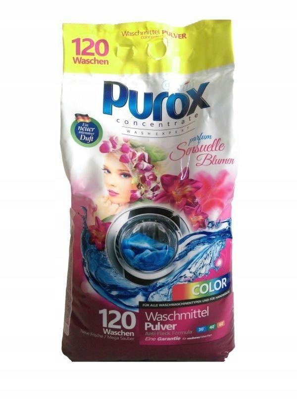 

Purox 9,2 kg/120 prań perfumowany proszek do prani