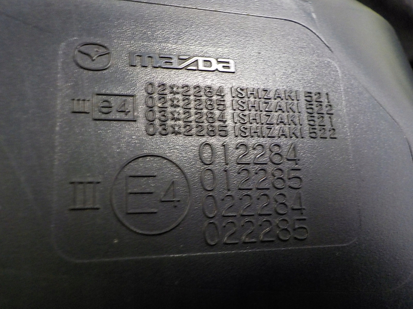 MAZDA PREMACY 5 II CW mirror exterior left 8 vertical