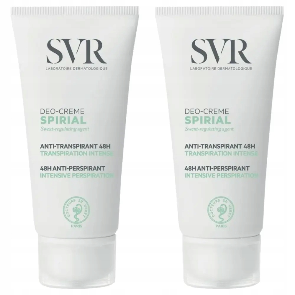 2x Svr Spirial Deo-Creme Antyperspirant w kremie, 50 ml