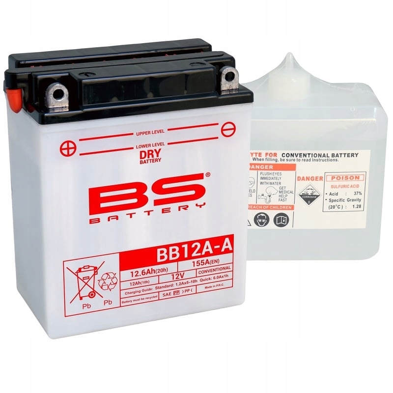 Bs Battery Vysoce výkonná baterie s kyselinou BB12A-A 310561