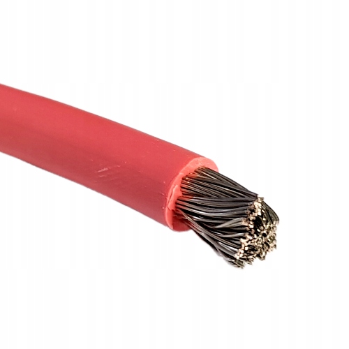 

25 mm kabel silikonowy 500V czerwony Helukabel 1m